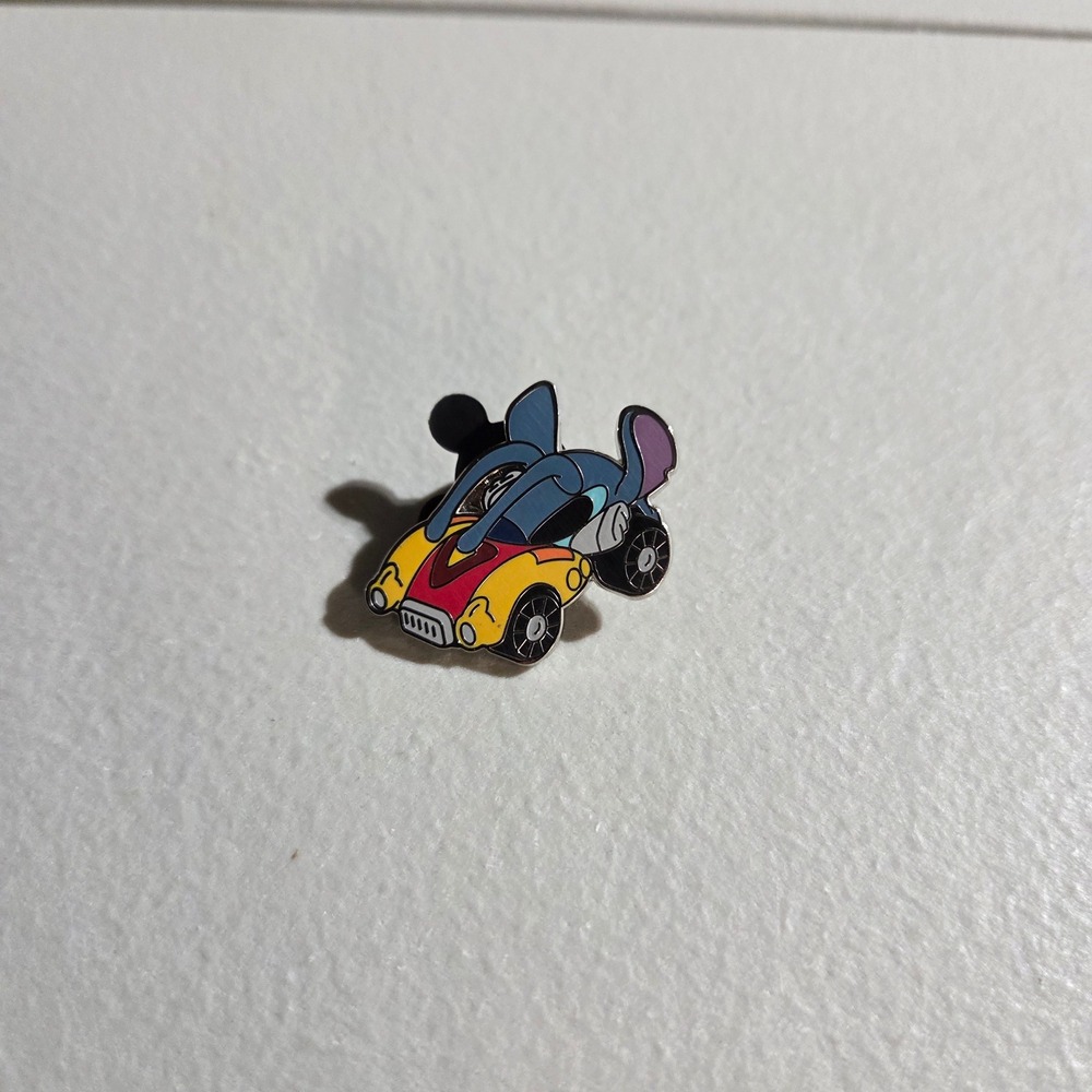 Disney Trading Pin Unisex OS Blue Stitch Race Car Enamel Mickey Back FAC-046730